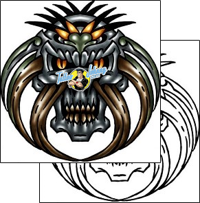 Monster Tattoo horror-monster-tattoos-kole-klf-00934