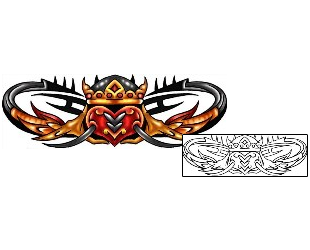 Crown Tattoo Religious & Spiritual tattoo | KLF-01139