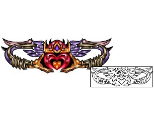 Sacred Heart Tattoo Religious & Spiritual tattoo | KLF-01146