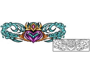 Claddagh Tattoo Religious & Spiritual tattoo | KLF-01147