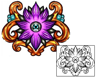 Lotus Tattoo Plant Life tattoo | KLF-01294