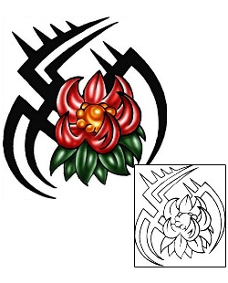 Lotus Tattoo Plant Life tattoo | KLF-01307