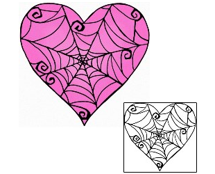 Spider Web Tattoo For Women tattoo | KMF-00008