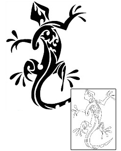 Gecko Tattoo Reptiles & Amphibians tattoo | KMF-00016