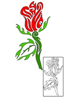 Rose Tattoo Plant Life tattoo | KMF-00022