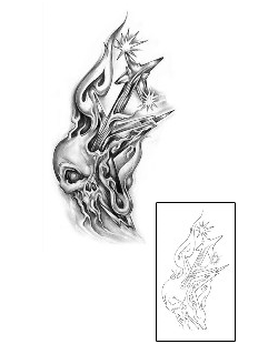 Evil Tattoo Skull tattoo | KOF-00031