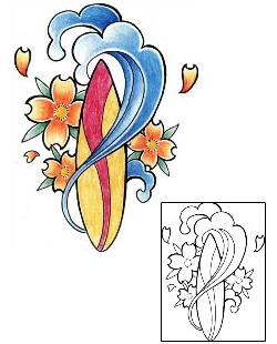 Flower Tattoo Plant Life tattoo | KPF-00009