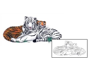 Tiger Tattoo Animal tattoo | KRF-00004