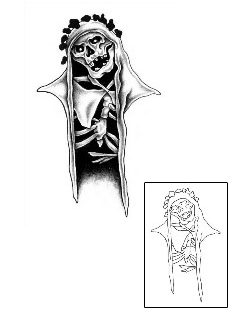 Skeleton Tattoo Horror tattoo | KRF-00011