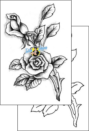 Flower Tattoo plant-life-flowers-tattoos-skin-and-bones-krf-00020