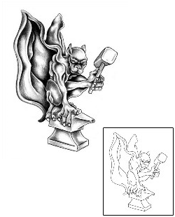 Gargoyle Tattoo Mythology tattoo | KRF-00024