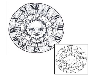 Sun Tattoo Astronomy tattoo | KRF-00031