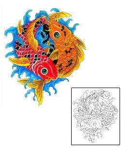 Fish Tattoo Marine Life tattoo | KRF-00044