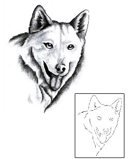 Wolf Tattoo Ethnic tattoo | KRF-00046