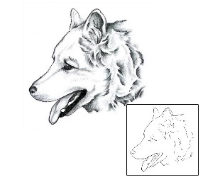 Wolf Tattoo Animal tattoo | KRF-00047
