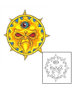 Sun Tattoo Astronomy tattoo | KSF-00001