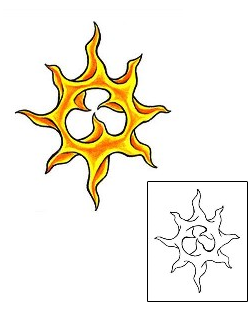 Sun Tattoo Astronomy tattoo | KSF-00004