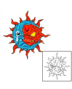 Sun Tattoo Astronomy tattoo | KSF-00012