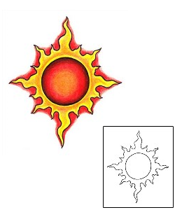Sun Tattoo Astronomy tattoo | KSF-00023