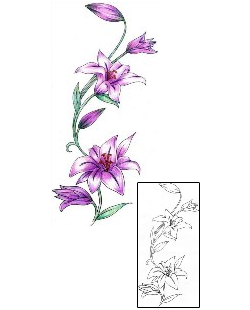 Flower Tattoo Plant Life tattoo | KWF-00033
