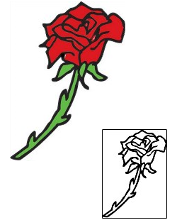Rose Tattoo Plant Life tattoo | KWF-00051