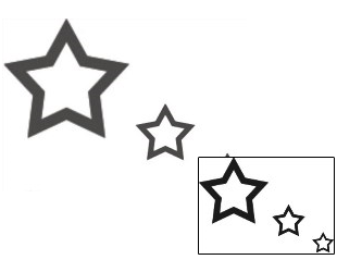 Star Tattoo Astronomy tattoo | KWF-00114