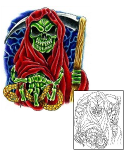 Reaper Tattoo Horror tattoo | KYF-00007