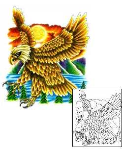 Eagle Tattoo For Women tattoo | KYF-00013