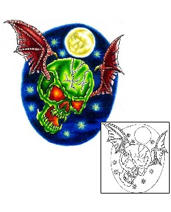 Bat Tattoo Horror tattoo | KYF-00018