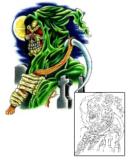 Reaper Tattoo Horror tattoo | KYF-00019
