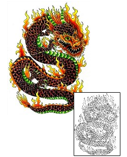 Fire – Flames Tattoo Mythology tattoo | KYF-00029
