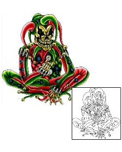 Joker - Jester Tattoo Horror tattoo | KYF-00032