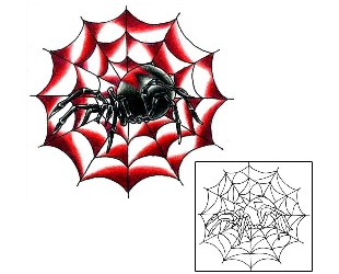 Spider Web Tattoo Insects tattoo | KYF-00043