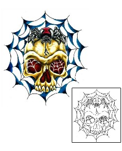 Spider Web Tattoo Insects tattoo | KYF-00045