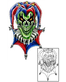 Joker - Jester Tattoo Horror tattoo | KYF-00054