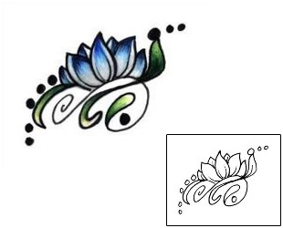 Lotus Tattoo Plant Life tattoo | L1F-00009