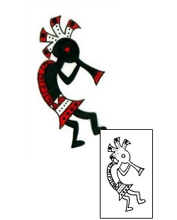 Kokopelli Tattoo Religious & Spiritual tattoo | L1F-00034