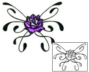 Flower Tattoo Plant Life tattoo | L1F-00062