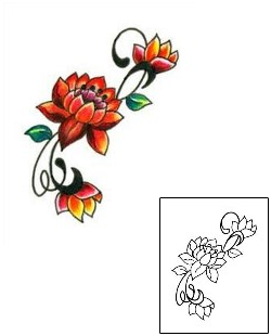 Lotus Tattoo Plant Life tattoo | L1F-00065