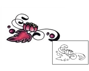 Lotus Tattoo Plant Life tattoo | L1F-00079