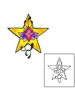 Flower Tattoo Plant Life tattoo | L1F-00085
