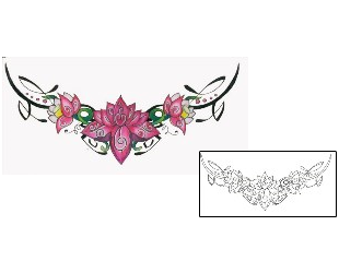 Lotus Tattoo Specific Body Parts tattoo | L1F-00087