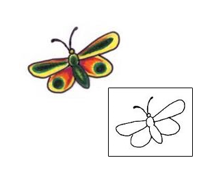 Butterfly Tattoo L1F-00133