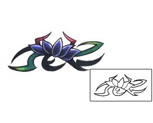 Lotus Tattoo Plant Life tattoo | L1F-00150