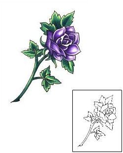 Rose Tattoo Plant Life tattoo | L1F-00184