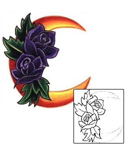 Flower Tattoo Plant Life tattoo | L1F-00188