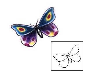 Butterfly Tattoo L1F-00213