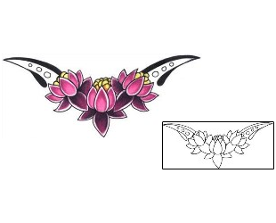Flower Tattoo Specific Body Parts tattoo | L1F-00226