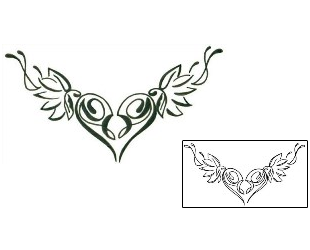 Heart Tattoo Specific Body Parts tattoo | L1F-00247