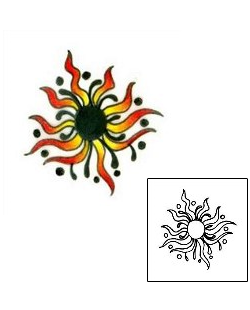 Sun Tattoo Religious & Spiritual tattoo | L1F-00254